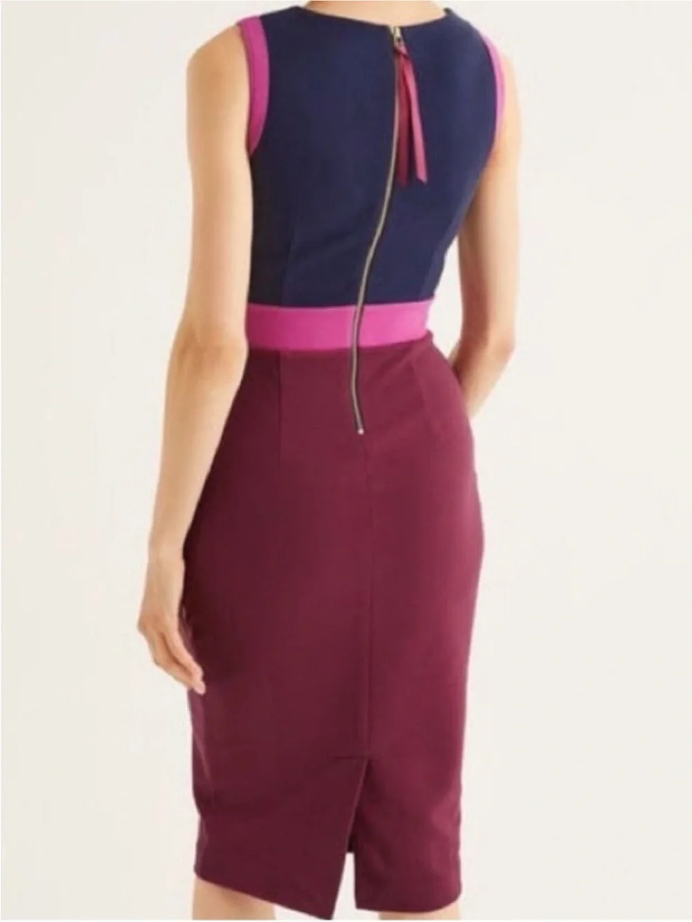 Boden Cecilia Ottoman Colorblock Sheath Dress